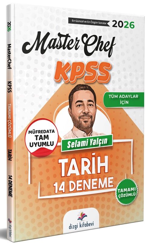 Dizgi Kitap 2026 KPSS Tarih MasterChef 14 Deneme Çözümlü - Selami