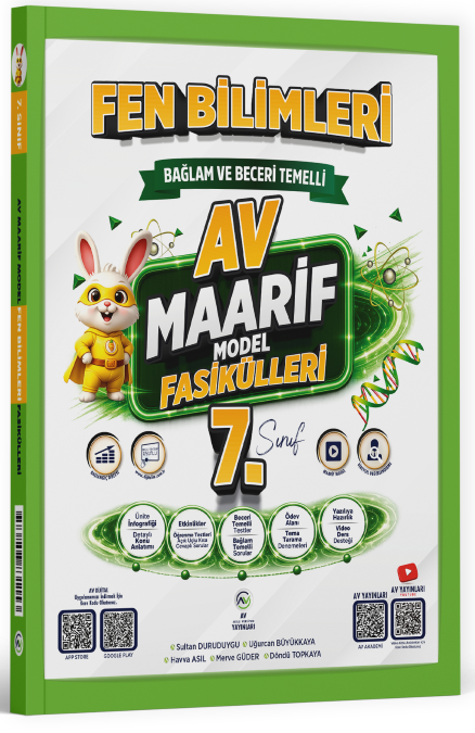 Av Yayınları 7. Sınıf Fen Bilimleri Maarif Model Fasikülleri Av Yayınları