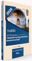 Temsil 2026 Hakimlik Kaymakamlık Tarih 40 Deneme Çözümlü - Cahide Bolat Temsil Yayınları
