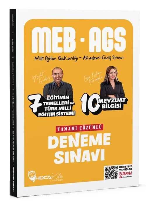 Hoca Kafası 2025 MEB-AGS Eğitimin Temelleri ve Türk Milli Eğitim Sistemi ve Mevzuat Bilgisi 17 Deneme Çözümlü - Mevlüt Gündüz, Esra Özkan Karaoğlu Hoca Kafası Yayınları