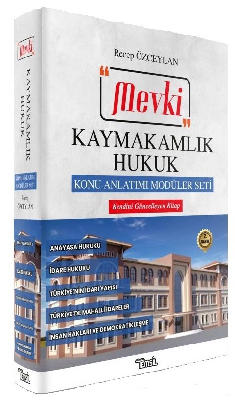 Temsil 2021 MEVKİ Kaymakamlık Konu Anlatımı Modüler Set 2. Baskı - Recep Özceylan Temsil Yayınları