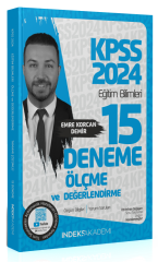 SÜPER FİYAT - İndeks Akademi 2024 KPSS Eğitim Bilimleri Ölçme ve Değerlendirme 15 Deneme Çözümlü - Emre Korcan Demir İndeks Akademi Yayıncılık