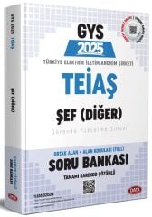 Data 2025 GYS TEİAŞ Genel Müdürlüğü Şef Soru Bankası Çözümlü Görevde Yükselme Data Yayınları