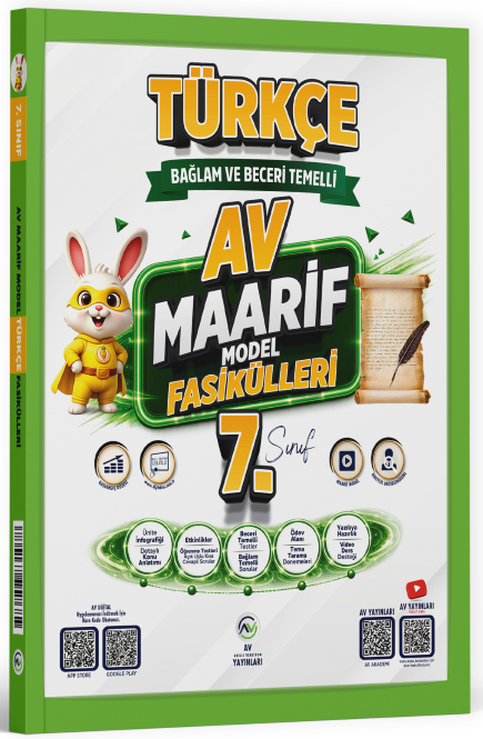Av Yayınları 7. Sınıf Türkçe Maarif Model Fasikülleri Av Yayınları