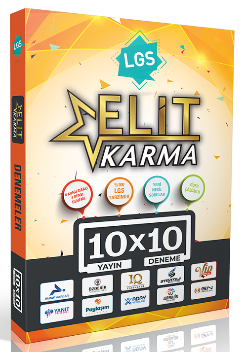 Paraf 8. Sınıf LGS Elit Karma 10x10 Deneme Çözümlü Paraf Yayınları