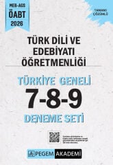 Pegem 2026 ÖABT MEB-AGS Türk Dili ve Edebiyatı Öğretmenliği Türkiye Geneli 3 Deneme (7-8-9) Pegem Akademi Yayınları