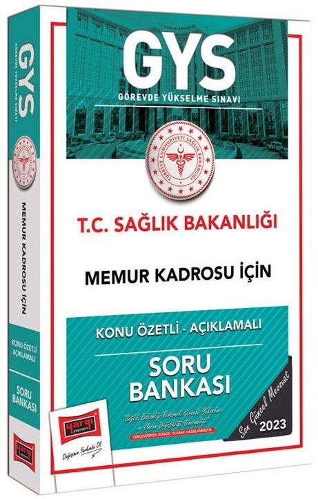 Yargı 2023 GYS Sağlık Bakanlığı Memur Konu Özetli Soru Bankası Yargı Yayınları