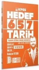 Benim Hocam 2026 KPSS Lisans Ön Lisans Lise Ortaöğretim Tarih HEDEF 657 18 Deneme Çözümlü - Ramazan Yetgin Benim Hocam Yayınları