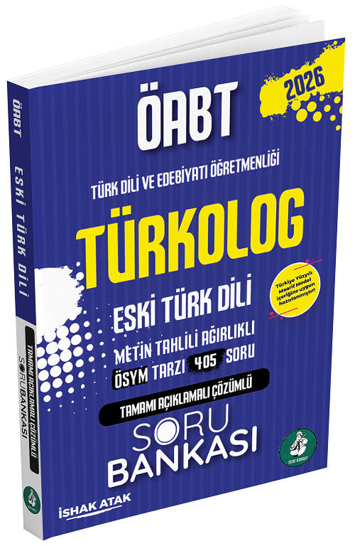 Atak 2026 ÖABT Türk Dili Edebiyatı Eski Türk Dili Türkolog Soru Bankası Çözümlü - İshak Atak Atak Yayınları