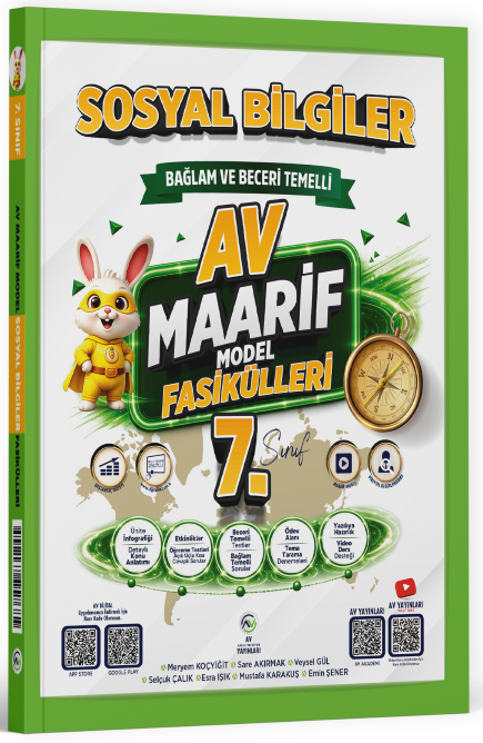 Av Yayınları 7. Sınıf Sosyal Bilgiler Maarif Model Fasikülleri Av Yayınları