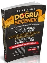 Savaş 2026 DOĞRU SEÇENEK Vergi Dairesi Müdür ve Yardımcılığı, Gelir Uzman Yardımcılığı Konu Anlatımlı Hazırlık Kitabı 19. Baskı - Celal Demir Savaş Yayınları