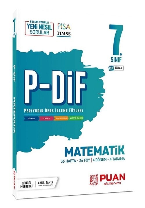 Puan 7. Sınıf Matematik PDİF Konu Anlatım Föyleri Puan Yayınları