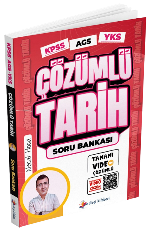 Dizgi Kitap KPSS MEB-AGS YKS TYT AYT Tarih Soru Bankası Çözümlü - Necat Hoca Dizgi Kitap Yayınları