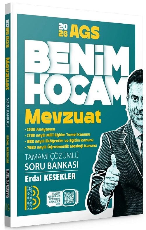 Benim Hocam 2026 MEB-AGS Mevzuat Soru Bankası Çözümlü - Erdal Kesekler Benim Hocam Yayınları
