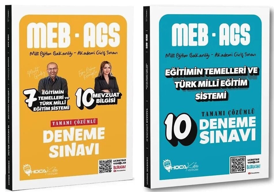 Hoca Kafası 2025 MEB-AGS Eğitimin Temelleri 17+10 Deneme 2 li Set Hoca Kafası Yayınları