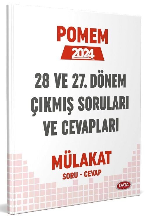 SÜPER FİYAT - Data 2024 POMEM 28 ve 27. Dönem Mülakat Çıkmış Sorular ve Cevapları Data Yayınları