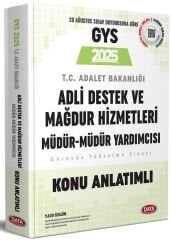 Data 2025 GYS Adalet Bakanlığı Adli Destek ve Mağdur Hizmetleri Müdür-Müdür Yardımcısı Konu Anlatımlı Görevde Yükselme Data Yayınları