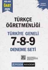 Pegem 2026 ÖABT MEB-AGS Türkçe Öğretmenliği Türkiye Geneli 3 Deneme (7-8-9) Pegem Akademi Yayınları