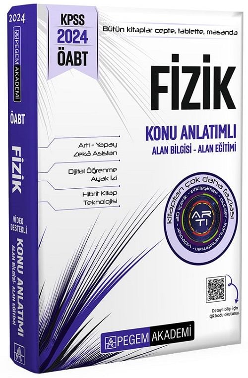 SÜPER FİYAT - Pegem 2024 ÖABT Fizik Öğretmenliği Konu Anlatımlı Pegem Akademi Yayınları
