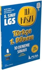 Muba 8. Sınıf LGS Türkçe 1. Dönem İlk Hasat 10 Deneme Muba Yayınları