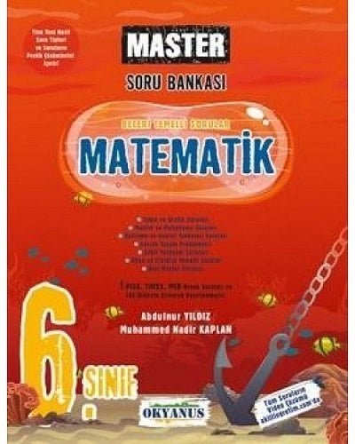Okyanus 6. Sınıf Matematik Master Soru Bankası Okyanus Yayınları