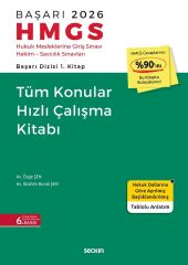 Seçkin 2026 BAŞARI HMGS Tüm Konular Konu Anlatımlı Hızlı Çalışma Kitabı 6. Baskı - Özge Şen, İbrahim Burak Şen Seçkin Yayınları