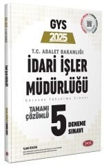 Data 2025 GYS Adalet Bakanlığı İdari İşler Müdürlüğü 5 Deneme Çözümlü Görevde Yükselme Data Yayınları