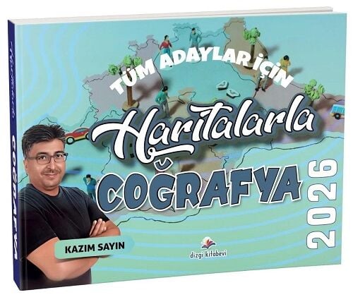 ÖN SİPARİŞ - Dizgi Kitap KPSS MEB-AGS Haritalarla Coğrafya - Kazım Sayın Dizgi Kitap Yayınları