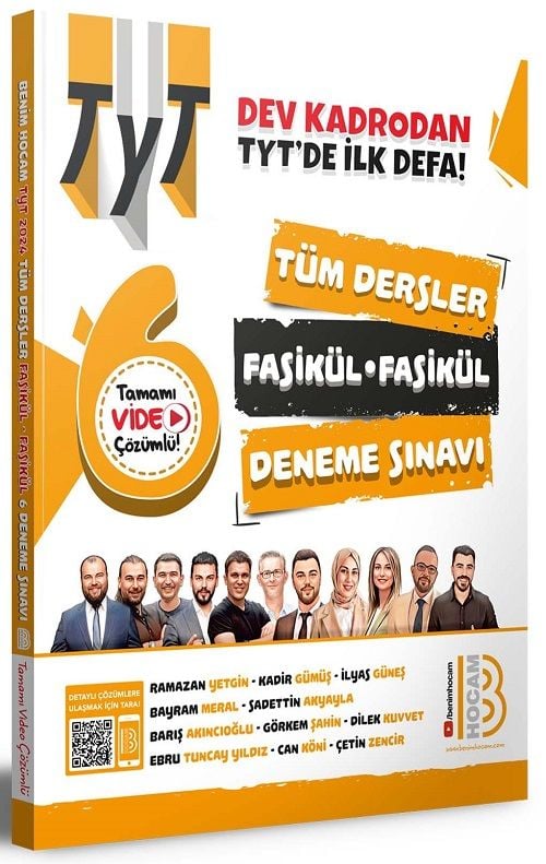 Benim Hocam YKS TYT Tüm Dersler 6 Fasikül Deneme Video Çözümlü Benim Hocam Yayınları