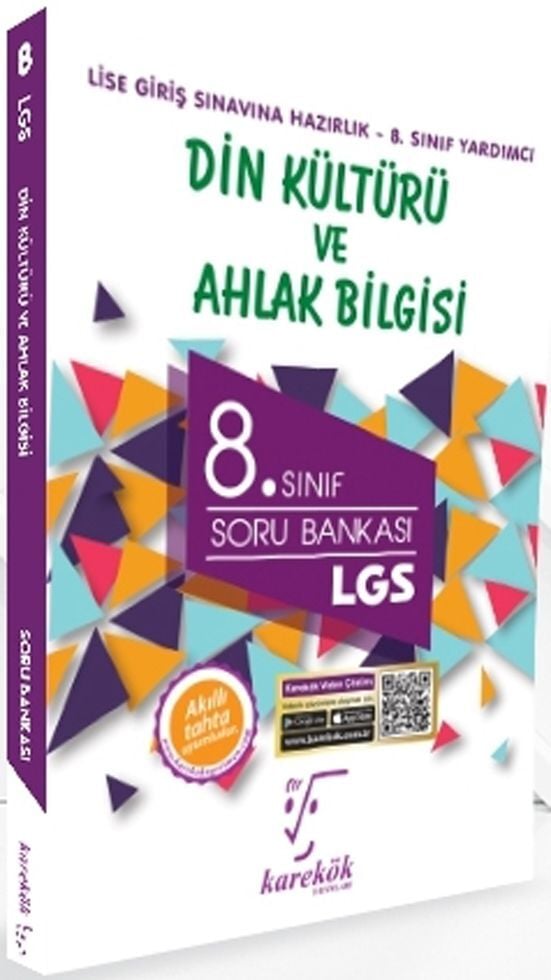 Karekök 8. Sınıf LGS Din Kültürü Ahlak Bilgisi Soru Bankası Karekök Yayınları
