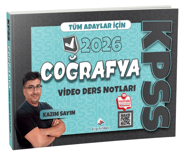 Dizgi Kitap 2026 KPSS Coğrafya Konu Anlatımı - Kazım Sayın Dizgi Kitap Yayınları