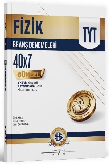 Bilgi Sarmal YKS TYT Fizik 40x7 Branş Denemeleri Çözümlü Bilgi Sarmal Yayınları