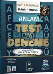 Edebiyat Sokağı 5. Sınıf Anlam Bilgisi Maarif Modeli Çok Kolay Seviye Test ve Deneme Edebiyat Sokağı Yayınları