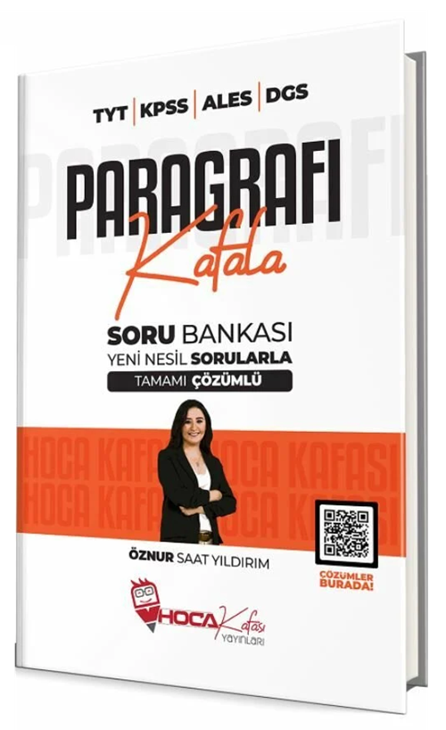 SÜPER FİYAT - Hoca Kafası KPSS TYT ALES DGS Paragrafı Kafala Soru Bankası Çözümlü - Öznur Saat Yıldırım Hoca Kafası Yayınları