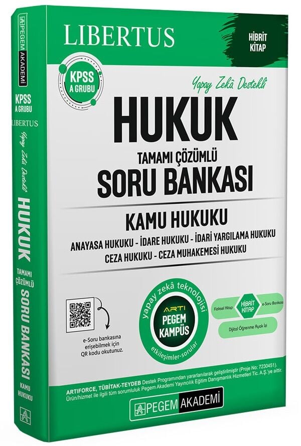 Pegem 2026 KPSS A Grubu Libertus Hukuk Kamu Hukuku Soru Bankası Çözümlü Pegem Akademi Yayınları