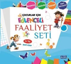 Çocuklar için Eğlenceli Faaliyet Seti Mavi Kitap 3 Yaş Parıltı Yayınları