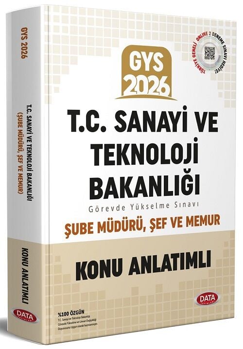 Data 2026 GYS Sanayi ve Teknoloji Bakanlığı Şube Müdürü, Şef ve Memur Konu Anlatımlı Görevde Yükseltme Data Yayınları