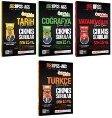 İndeks Akademi 2026 KPSS Tarih + Coğrafya + Vatandaşlık + Türkçe ÖSYM nin İndeksi Çıkmış Sorular 4 lü Set İndeks Akademi Yayıncılık