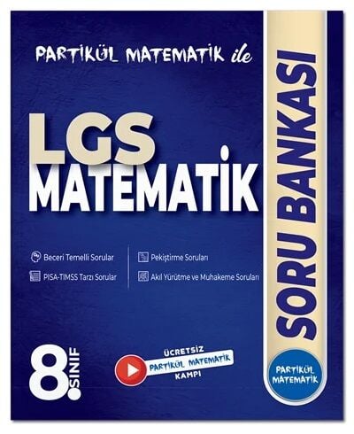 Partikül Matematik 8. Sınıf LGS Matematik Soru Bankası Partikül Matematik Yayınları