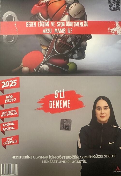SÜPER FİYAT - Asil BESYO 2025 ÖABT MEB-AGS Beden Eğitimi Öğretmenliği 5 Deneme - Arzu Mamiş Asil BESYO