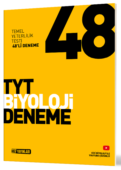 Hız Yayınları YKS TYT Biyoloji 48 Deneme Hız Yayınları