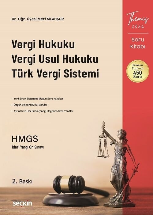 Seçkin 2026 THEMİS HMGS Hakimlik Vergi Hukuku Soru Kitabı Çözümlü 2. Baskı - Mert Silahşör Seçkin Yayınları