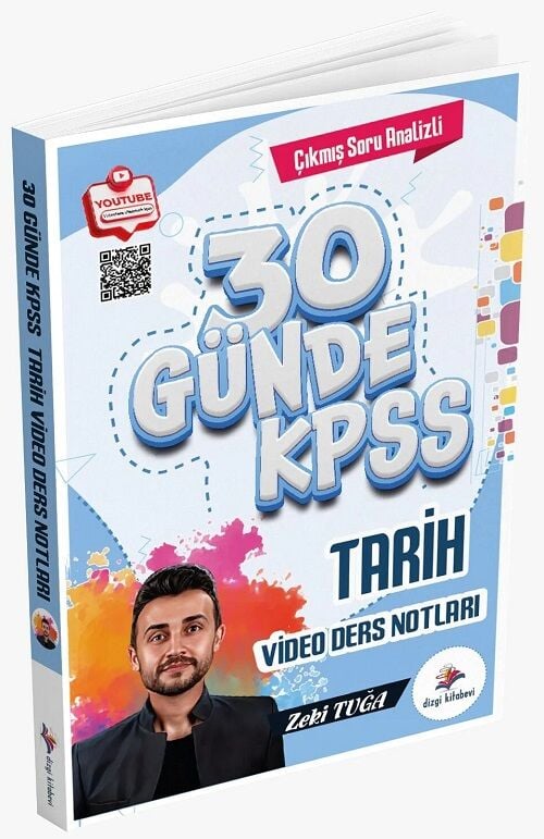 ÖN SİPARİŞ - Dizgi Kitap KPSS MEB-AGS 30 Günde Tarih Video Ders Notları - Zeki Tuğa Dizgi Kitap Yayınları