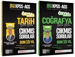 İndeks Akademi 2026 MEB-AGS Tarih + Coğrafya ÖSYM nin İndeksi Çıkmış Sorular 2 li Set İndeks Akademi Yayıncılık
