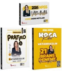 Hoca Kafası 2026 KPSS Vatandaşlık Video Ders Notları + Pratiko Soru Cevap + 21 Deneme 3 lü Set - Esra Özkan Karaoğlu Hoca Kafası Yayınları