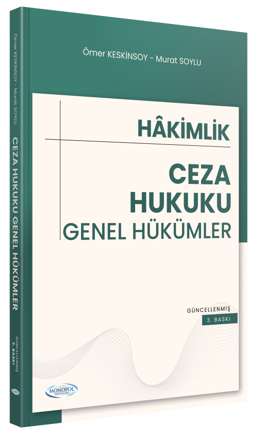Monopol Adli İdari Hakimlik Ceza Hukuku Genel Hükümler Konu Anlatımı 3. Baskı Monopol Yayınları