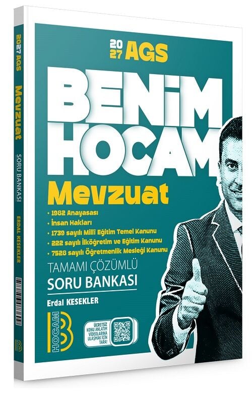Benim Hocam 2027 MEB-AGS Mevzuat Soru Bankası Çözümlü - Erdal Kesekler Benim Hocam Yayınları