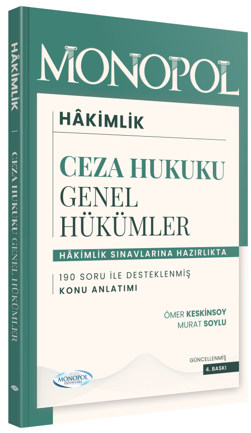 Monopol 2026 Hakimlik Ceza Hukuku Genel Hükümler Konu Anlatımı 4. Baskı Monopol Yayınları