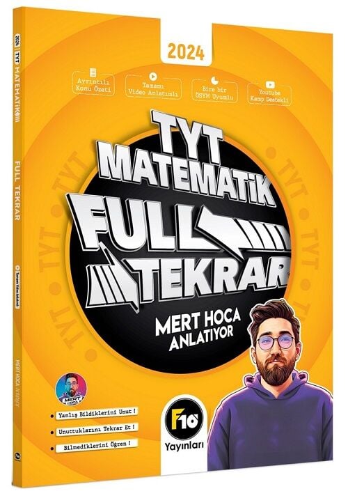 F10 Yayınları YKS TYT Matematik Full Tekrar Video Ders Notları - Mert Hoca F10 Yayınları