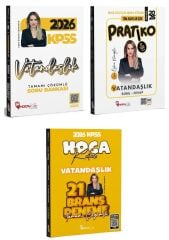 Hoca Kafası 2026 KPSS Vatandaşlık Soru Bankası + Pratiko Soru Cevap + 21 Deneme 3 lü Set - Esra Özkan Karaoğlu Hoca Kafası Yayınları